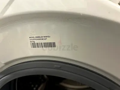 Washing machine Samsung WW80J4213KW/GU, 8 kg front-load EcoBubble, very good condition