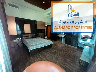 شقة 3 غرف وصالة للإيجار السنوي في أبراج كورنيش عجمان فرصة مميزة للسكن الراقي في أكبر المساحات مع إطلالة بحرية بانورامية ومساحة واسعة 3600 قدم². متاحة