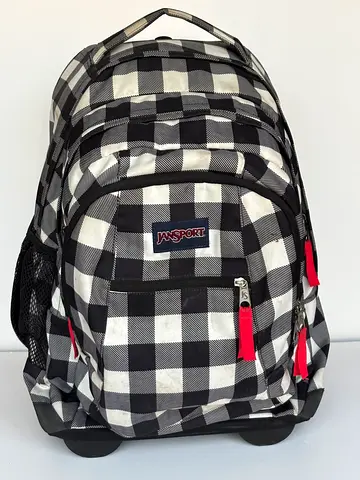 Original JanSport Driver 8 Checkered School Trolley Backpack