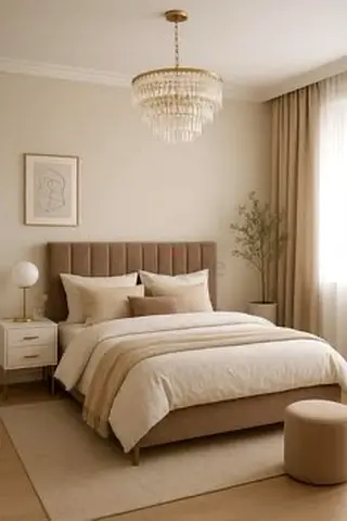 Modern Luxury Vertical Channel Upholstered Bed