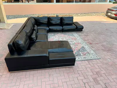 High end quality Marina Home U shape sofa Pure leather
