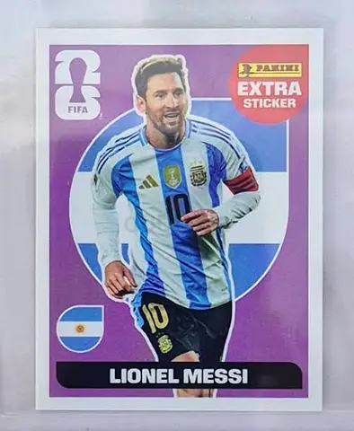 Panini Extra Sticker Lionel Messi (Argentina) - World Cup
