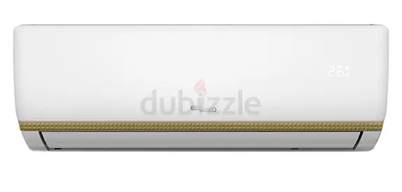 Super General split AC unit - 1 Ton (white) with digital display