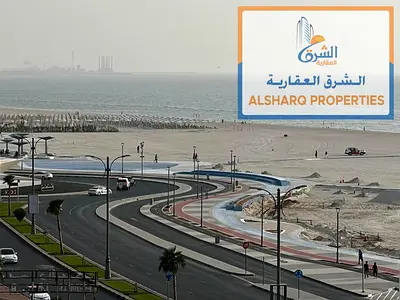 One of the most beautiful two-bedroom apartments at the lowest prices, central air conditioning, first row on Ajman Corniche, payment facilities, park