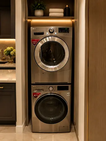 Free delivery LG Front-Load 10 kg Washer and 9 kg Dryer Set - Stainless Steel
