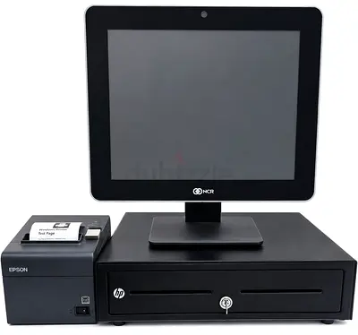 Complete POS System: NCR Touchscreen, Epson Receipt Printer, HP Cash Drawer