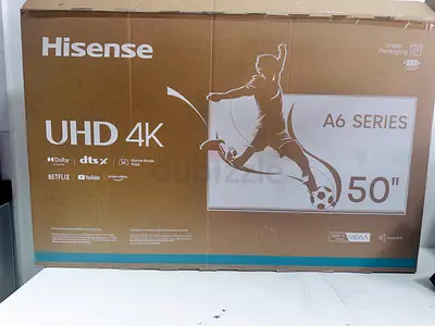 Hisense 50” A6 Series UHD 4K Smart TV — Like New, Original Box — Urgent Sale (Moving Out)