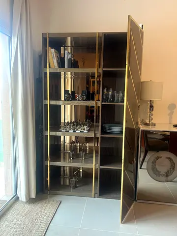 Luxury Italian Custom-Made Display Cabinets – Set of 2