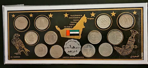 United Arab Emirates, Commemorative 1 Dirham Set Of Coins.