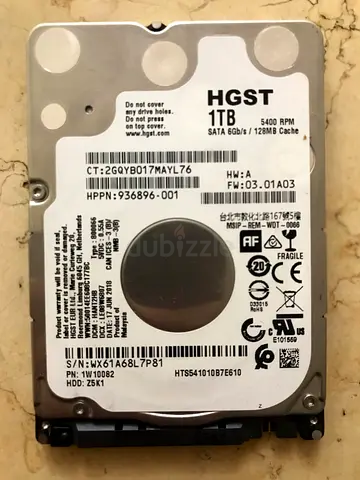 HGST 1TB SATA HDD 6Gb/s 5400 RPM 128Mb Cache