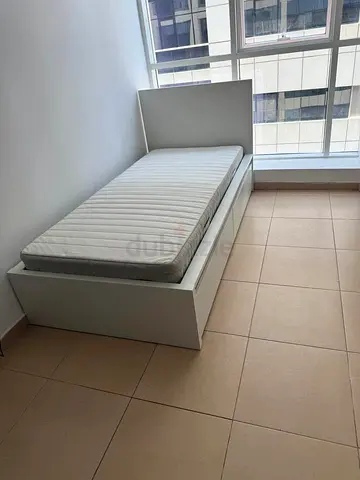 Ikea Single Bed With Ikea Mattress 90x200cm