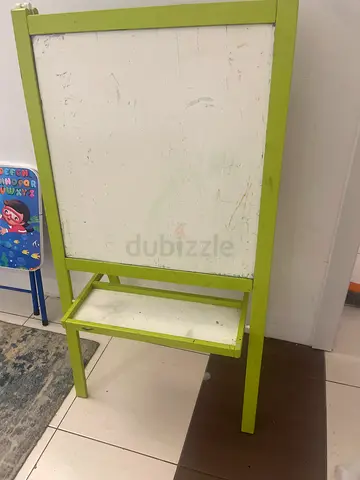 Kids Double-Sided Easel / Chalkboard - Green, Used