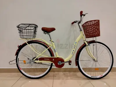 City cruiser bike with basket 26"