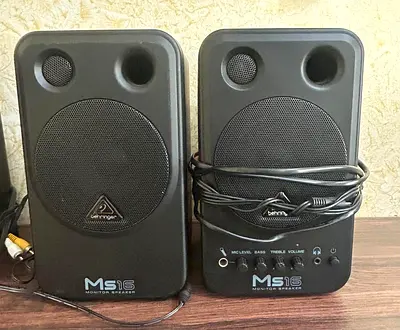 Behringer MS16 Compact Monitor Speakers - Pair, Working Condition