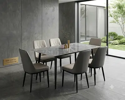 Brand New Marble Top Dining Set 6 Seatr New For Sale