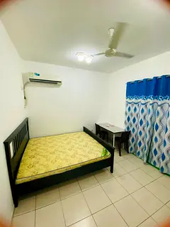 Full furnished Private Room With Balcony for Indian Working Couple karama Center - 3300/- Including