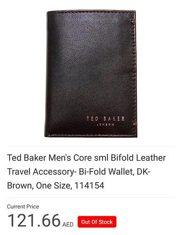 Ted Baker black leather card wallet with box - brand new