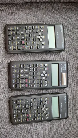 Set of 3 Casio Scientific Calculators (SV-... models) - Good Working Condition
