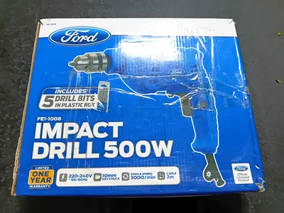 Ford Impact Drill 500W with Drill Bit Set - Used, Working
