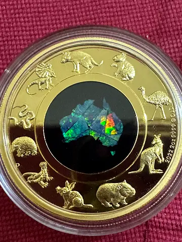 2022 Australia - Great Southern Land - 2 Ounce Opal Gold Proof