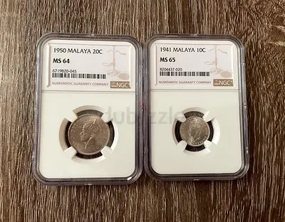 British Malaya NGC Graded Silver Coins - HIGH GRADES