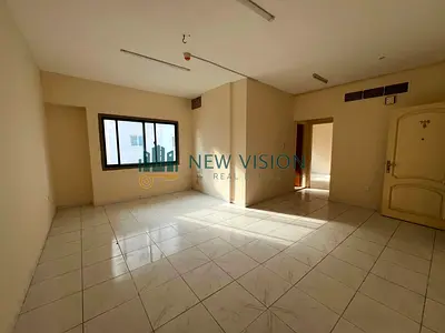 One bedroom and living room with free parking, central AC and gas, spacious, prime location near Dubai exit.