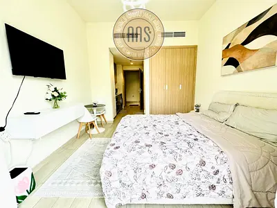 Furnished Studio | Azizi Riviera 46 | Balcony with City View