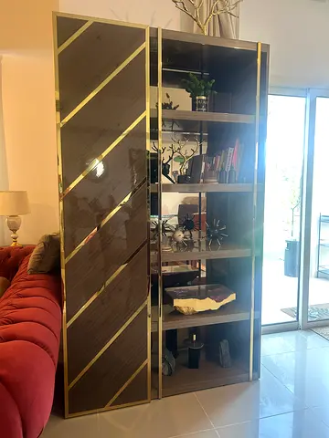 Luxury Italian Custom-Made Display Cabinets – Set of 2