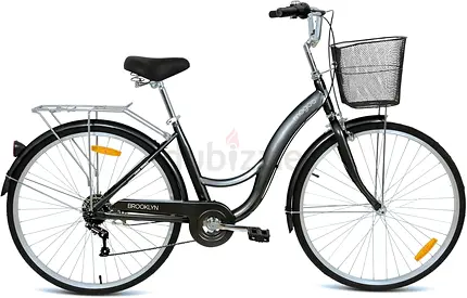 Mogoo Brooklyn 6 speed city bike with basket 24 size and 26"