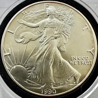 USA SILVER EAGLE 1990 (old antique coins)