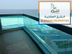 Ajman Corniche, sea view, parking, gym, swimming pool, 24-hour security, built-in wardrobes, master 