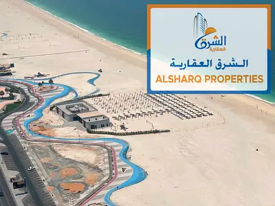 The most beautiful apartments with the largest spaces Directly on Ajman Corniche Three-bedroom apartment with a living room Sea view
