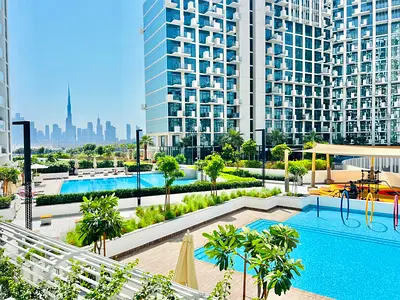 Luxury furnished burj Al khalifa and pool view just for 75k