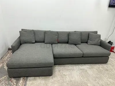 High quality crate&barrel lshape sofa