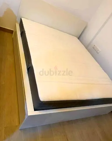 Ikea Queen Size Bed with Mattress Available in Perfect Condition