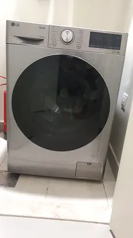LG Front Load Washer Dryer Combo 10kg - Silver, Good Working Condition