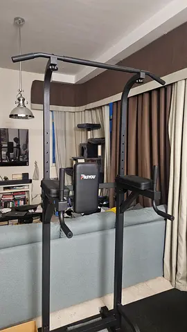 Power Tower Pull Up Bar Stand Adjust Workout Dip Station for Home Gym