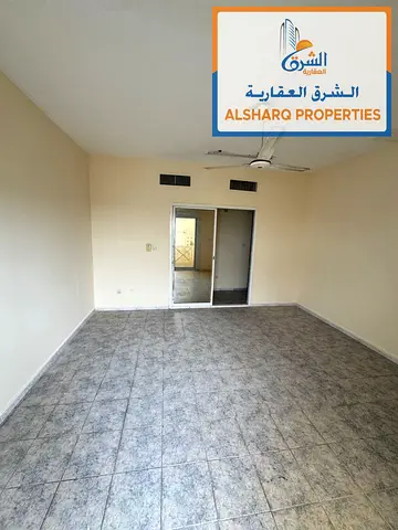 Two bedrooms and a living room, balcony, excellent layout, central air conditioning, easy access to Sharjah and Dubai.