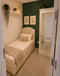 Fully furnished partition room available for single near to gardens metro station