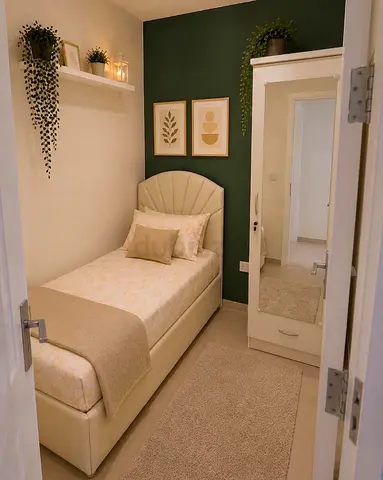 Fully furnished partition room available for single near to gardens metro station