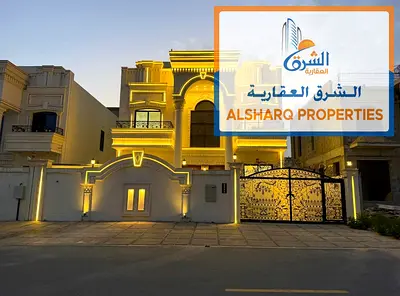 Classic Stone Villa for Sale Al Helio 2 Ajman | 6 Master Bedrooms | VIP Finishing | Garden & Rooftop | AED 2.25M