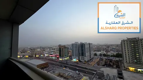 من افضل الاستديوهات في عجمان _ فرش فندقي وبالكونه باطلاله مميزة _ قريب من كل الخدمات