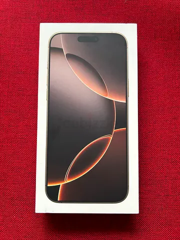 iPhone 16 Pro Max 256gb- Unopened (Desert Titanium) Middle East version