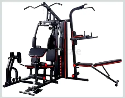 Multi-station Home Gym Strength Training Machine with Bench