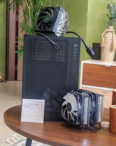 ITX pc case and 6 pipe CPU cooler Thermalright SI-100 // Deepcool CH160