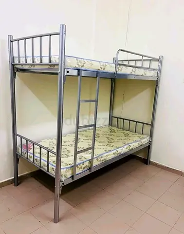 Metal Bunk Bed with Two Mattresses - Good Condition