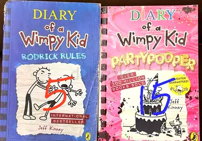 Diary of a Wimpy Kid - Rodrick Rules & Party Pooper (2 Books)