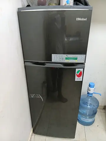 Nobel double-door refrigerator, compact two-door fridge in good working condition