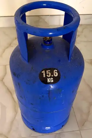 14 kg Blue LPG Gas Cylinder - Used, Working Condition