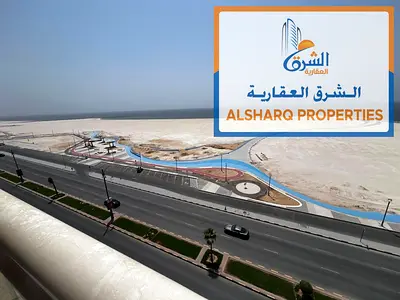 Ajman Corniche - Separate living room with a modern design, 2 bathrooms, direct sea view, built-in wardrobes, spacious areas